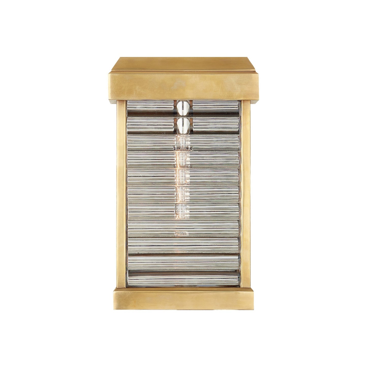 Dunmore Small Curved Glass Louver Sconce
