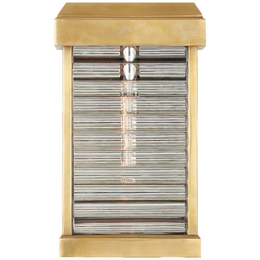 Dunmore Small Curved Glass Louver Sconce