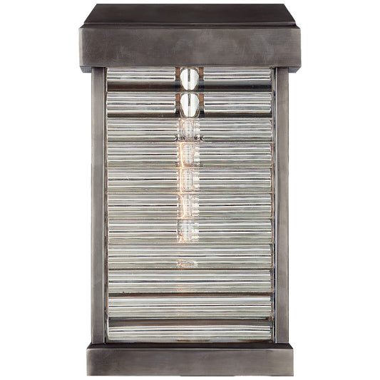 Dunmore Small Curved Glass Louver Sconce