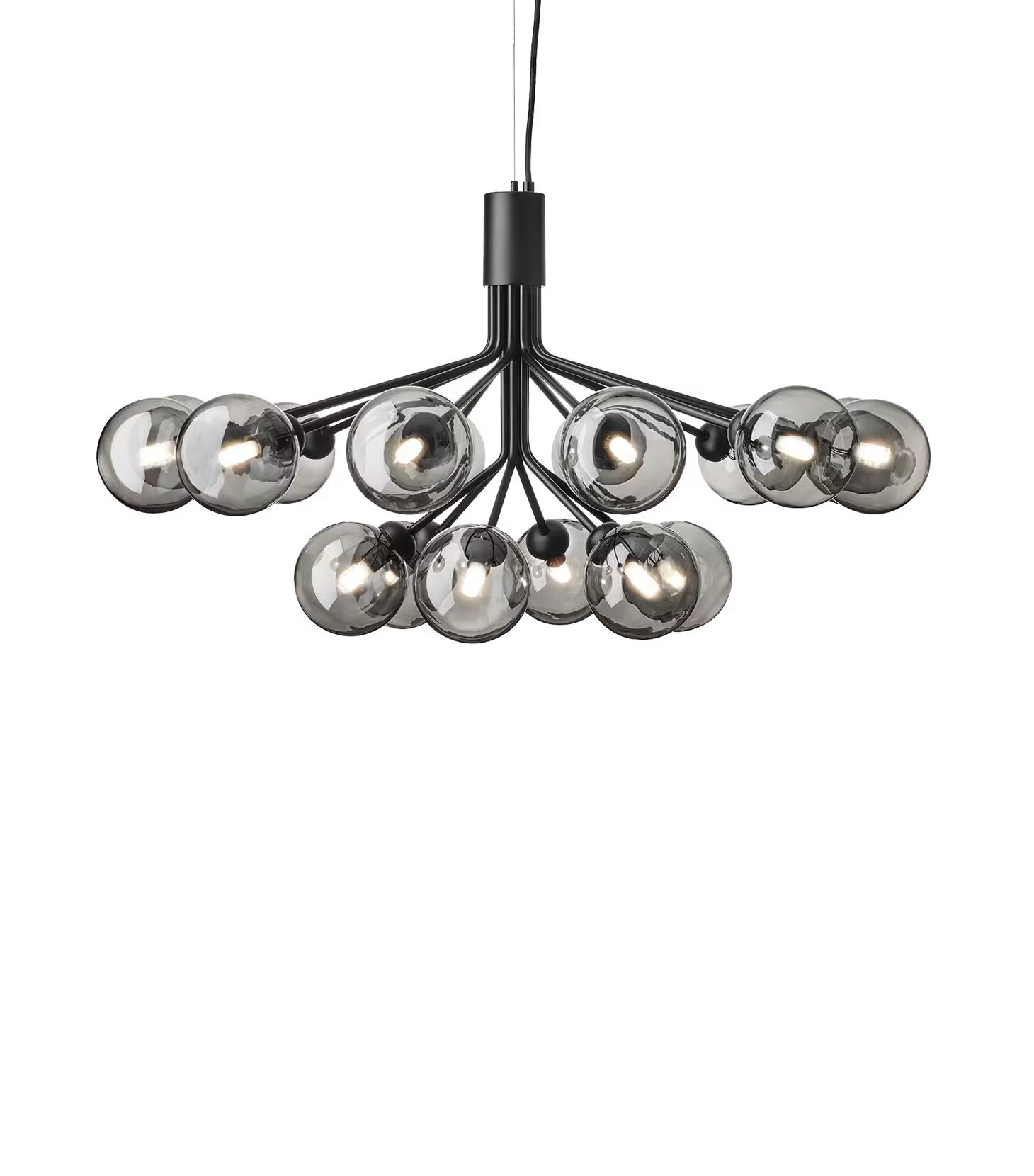 Nuura Apiales 18-Light Chandelier with Glass Shade – Lighting