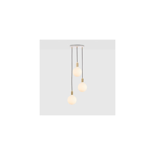 Triple Pendant White with Sphere IV