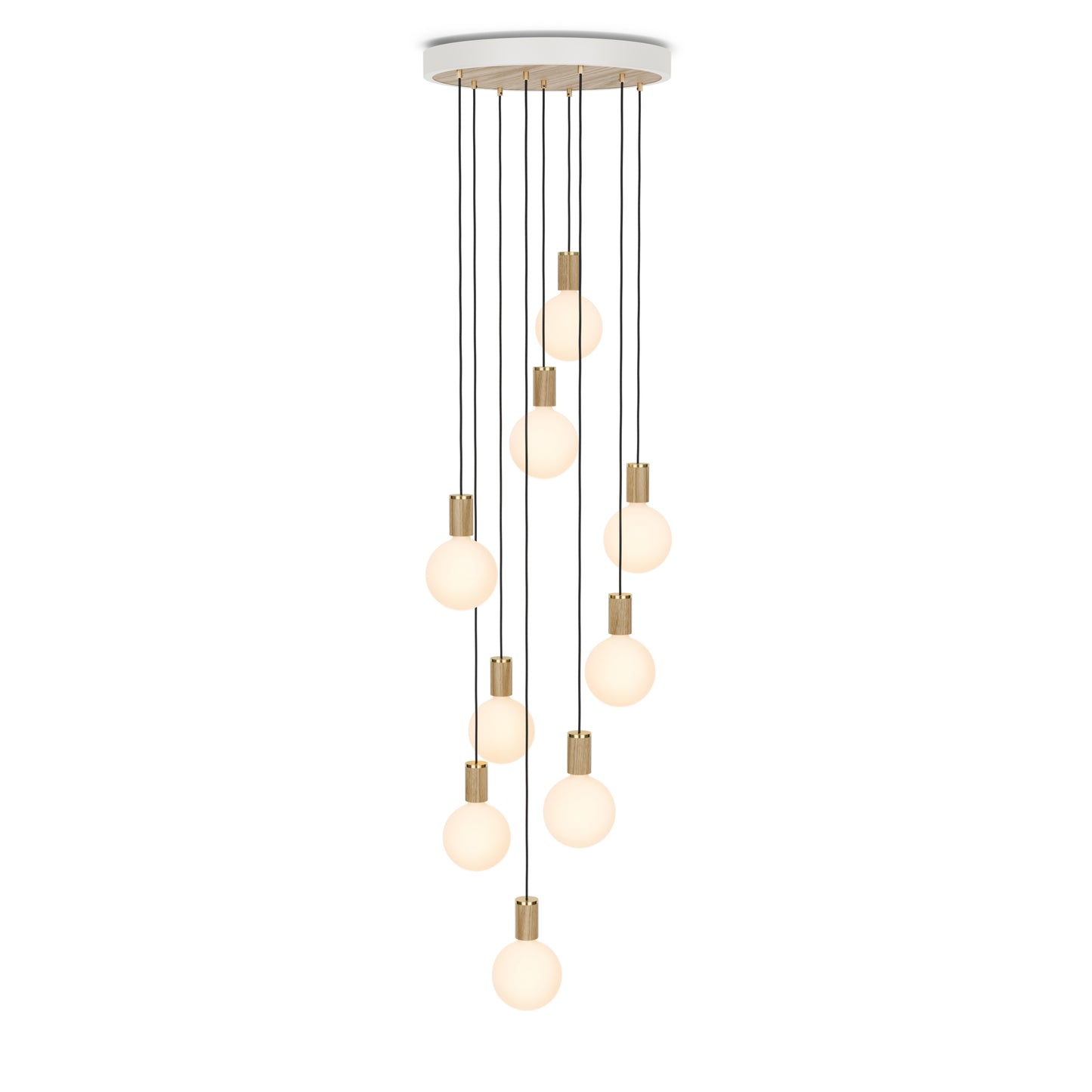 Nine Pendant with Sphere IV Bulbs