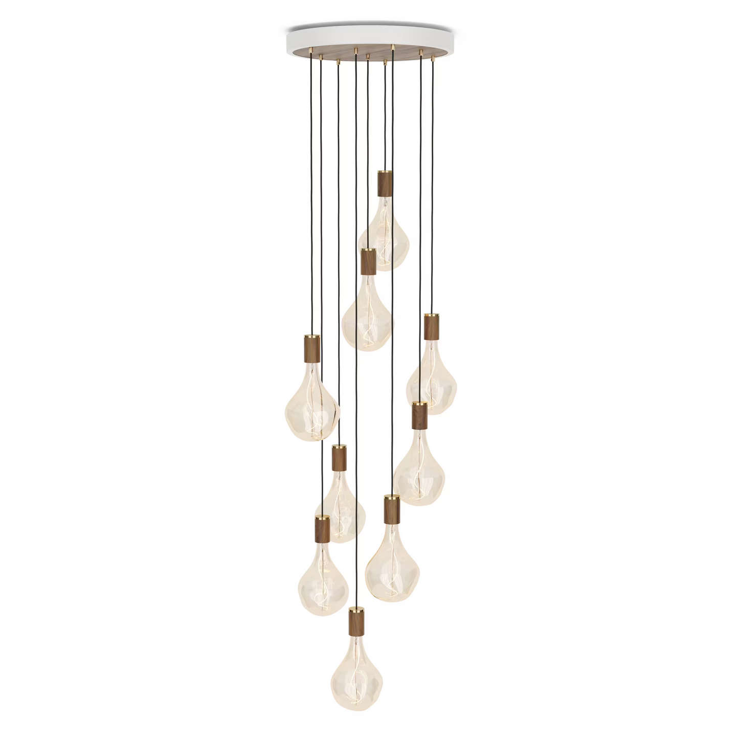 Nine Pendant with Voronoi II Bulbs
