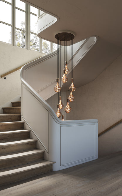 Nine Pendant with Voronoi II Bulbs