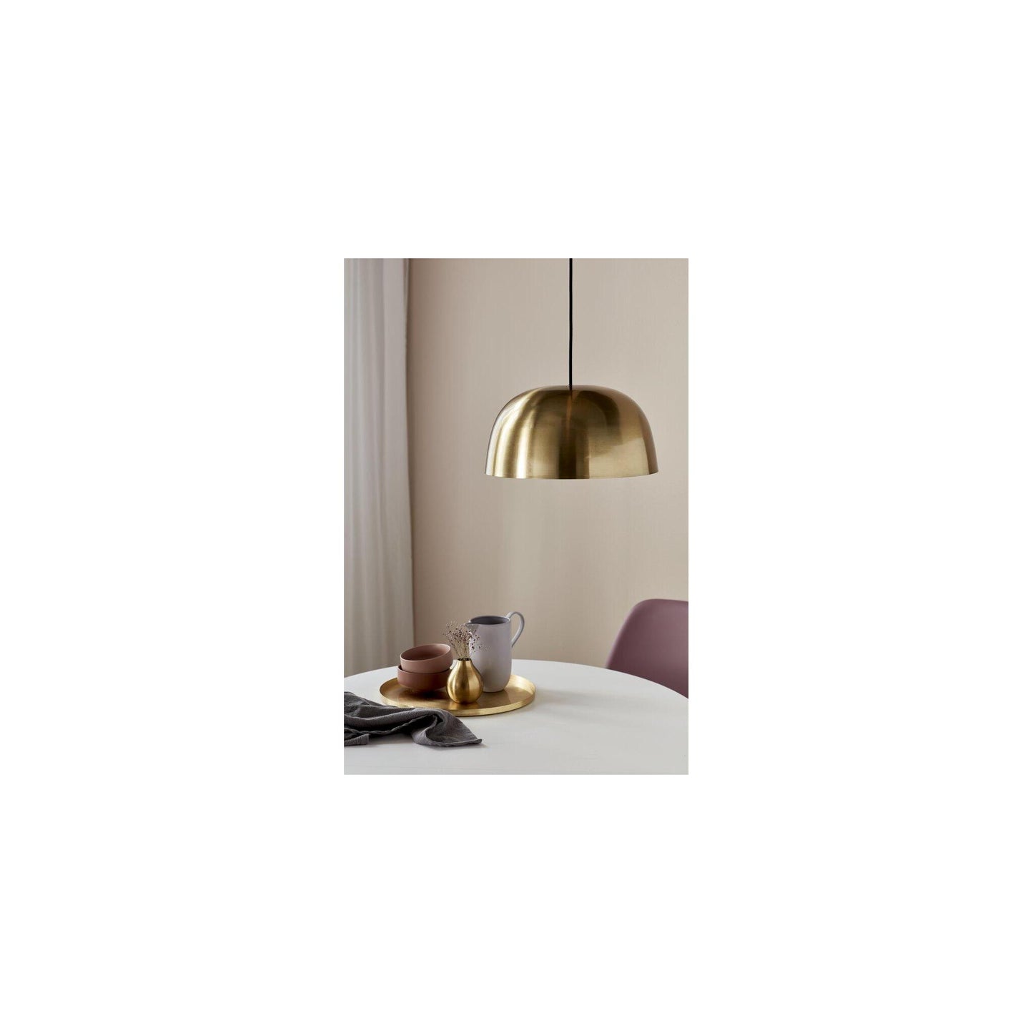 Cera Single Pendant Brass