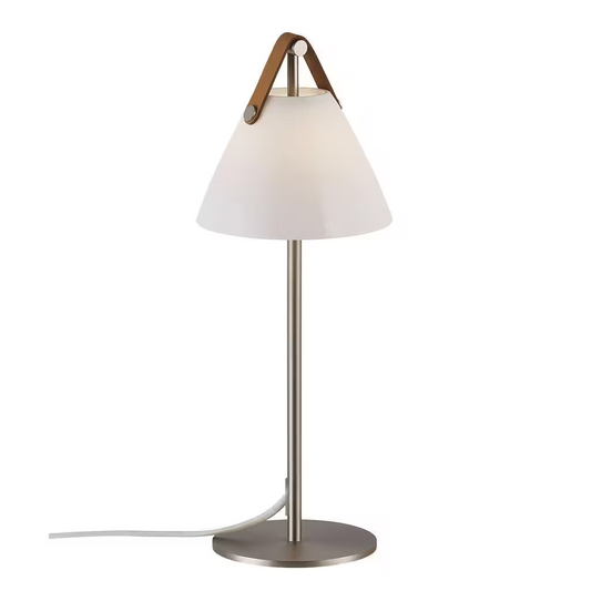 Strap Table Lamp Opal White