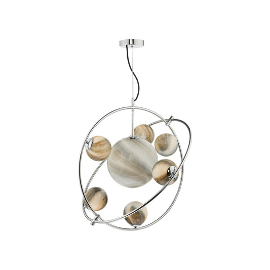 Mikara 7-Light Pendant Polished Chrome