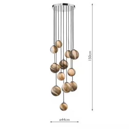 Dar Mikara 12 Light Cluster Pendant
