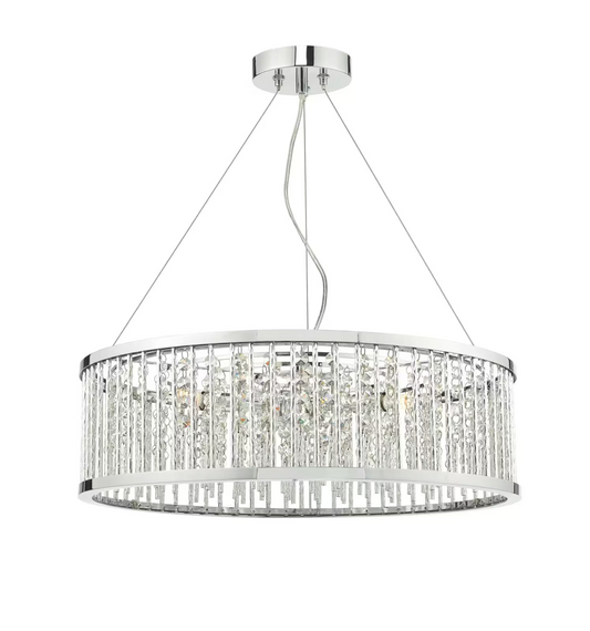 Nantes 5-Light Pendant Polished Chrome