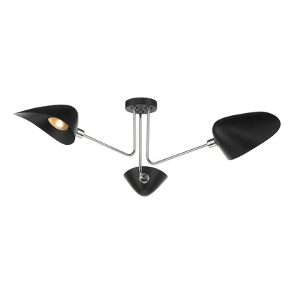 Dar Sebastian 3-Light Semi-Flush Ceiling Light