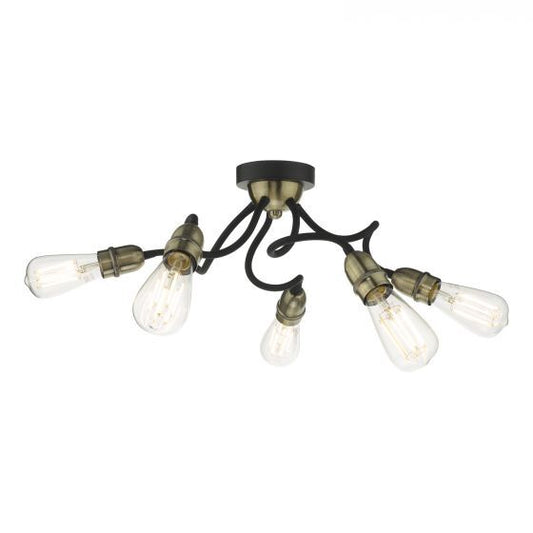 Eydie 5-Light Semi Flush