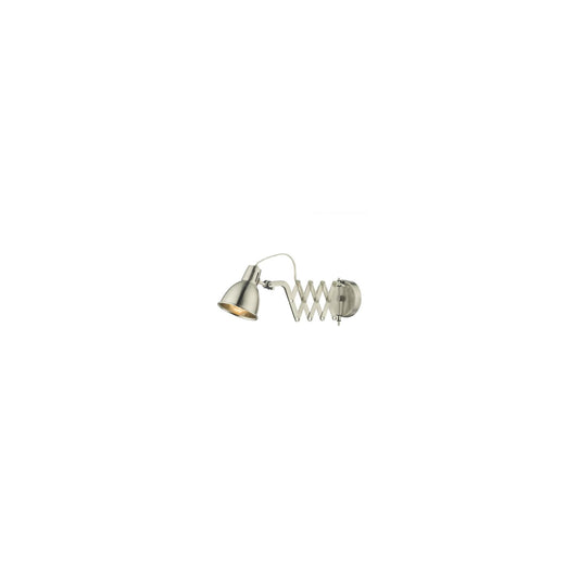 Faxon Extendable Single Wall Light Satin Chrome