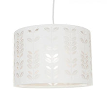 Laser Cut White Easy Fit Drum Shade