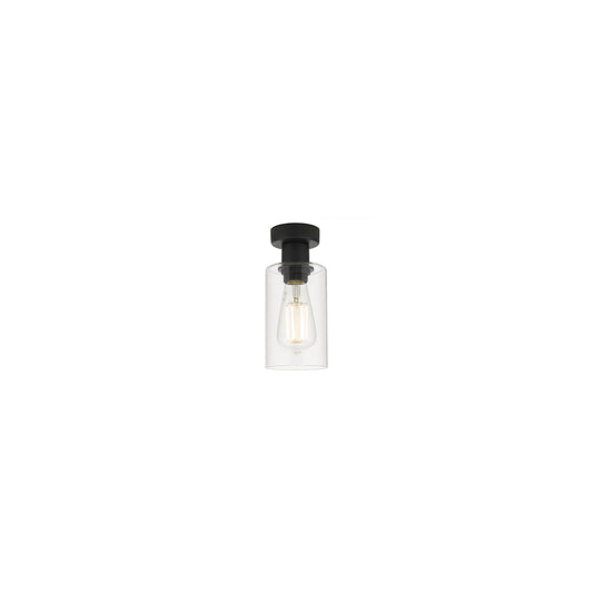 Miu 1-Light Flush Mount Matt Black