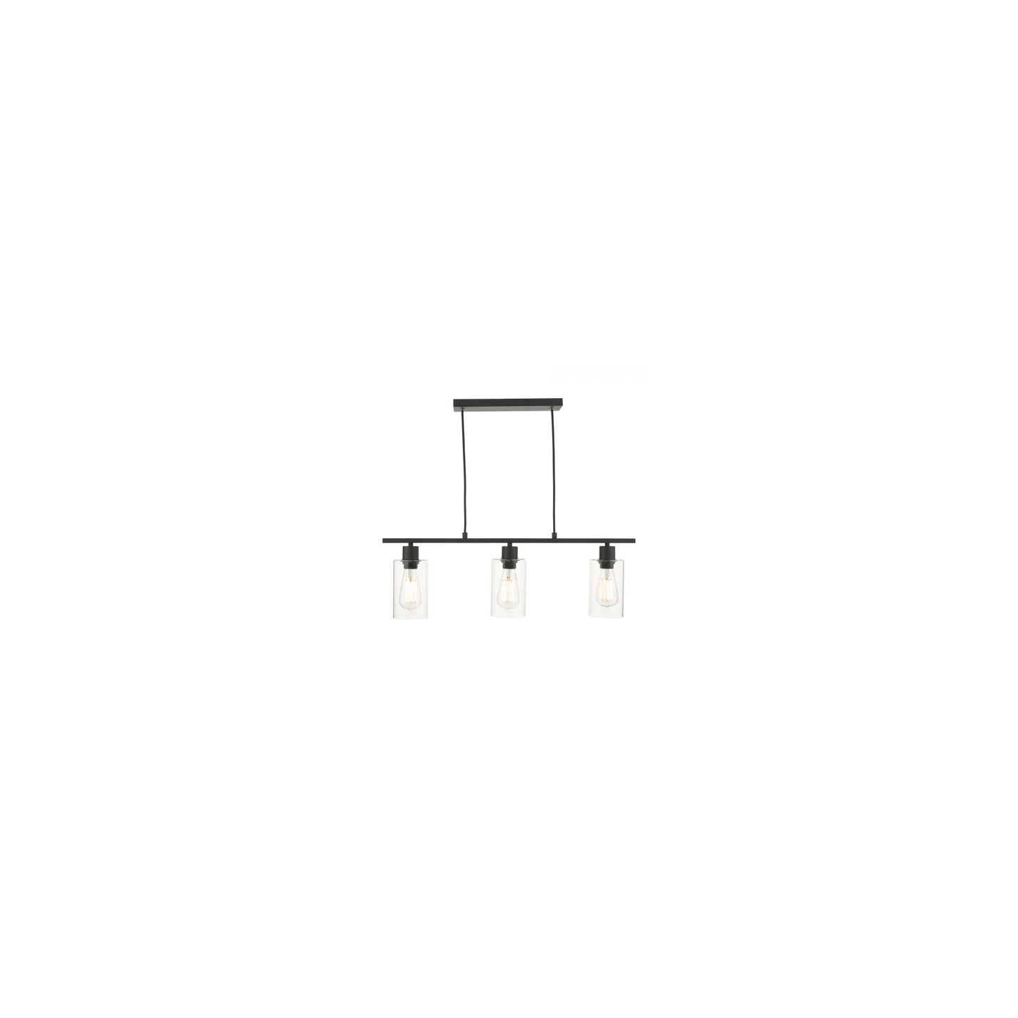 Miu 3-Light Bar Pendant Matt Black