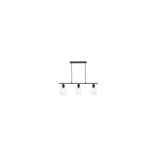 Miu 3-Light Bar Pendant Matt Black