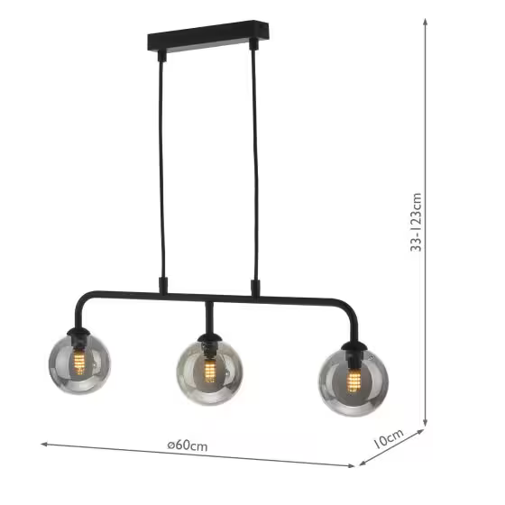 Feya 3-Light Bar Pendant