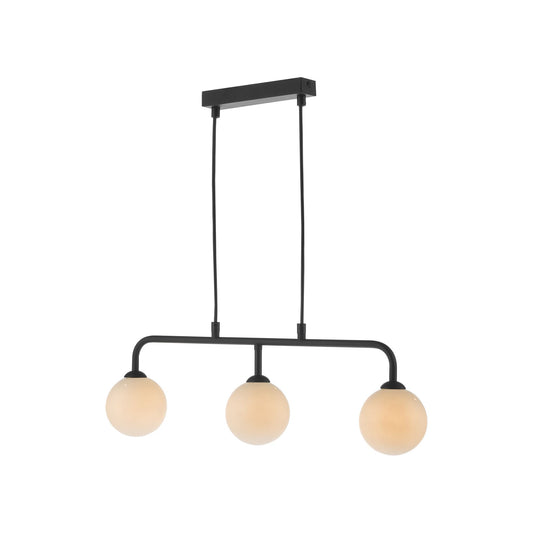 Feya 3-Light Bar Pendant Matt Black