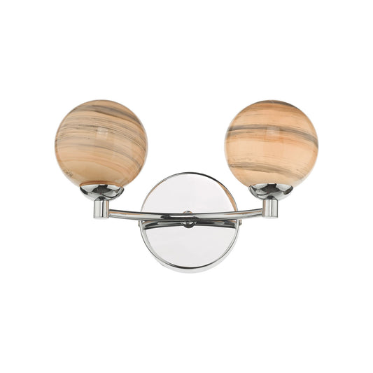 Izzy 2-Light Wall Lamp Polished Chrome