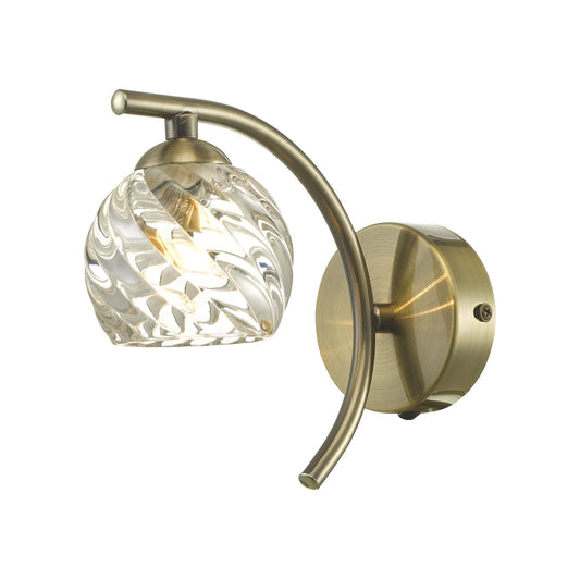 Nakita Twisted Glass Wall Light