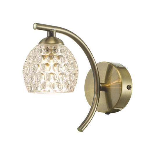 Nakita Dimpled Glass Wall Light