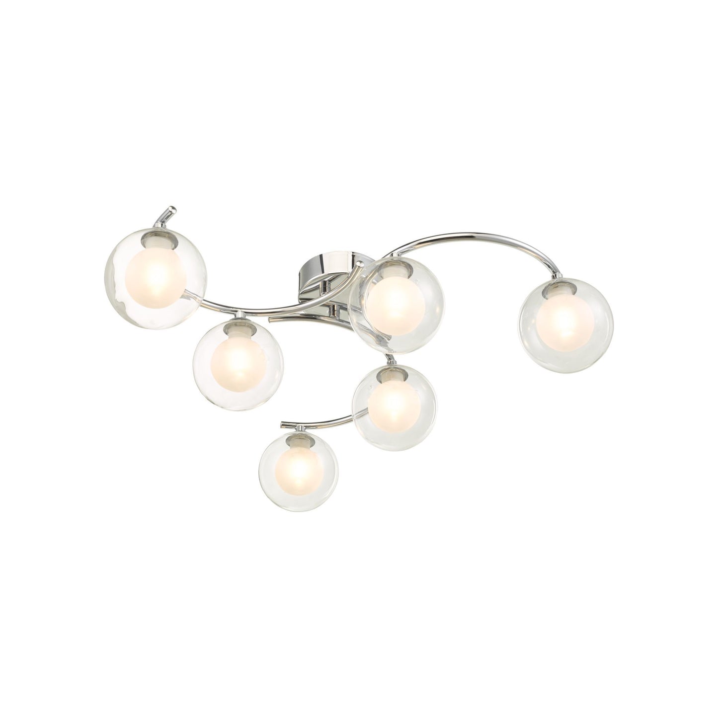 Nakita 6-Light Opal Glass Semi Flush
