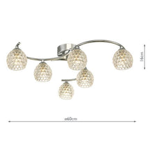 Dar Nakita Semi-Flush Ceiling Light