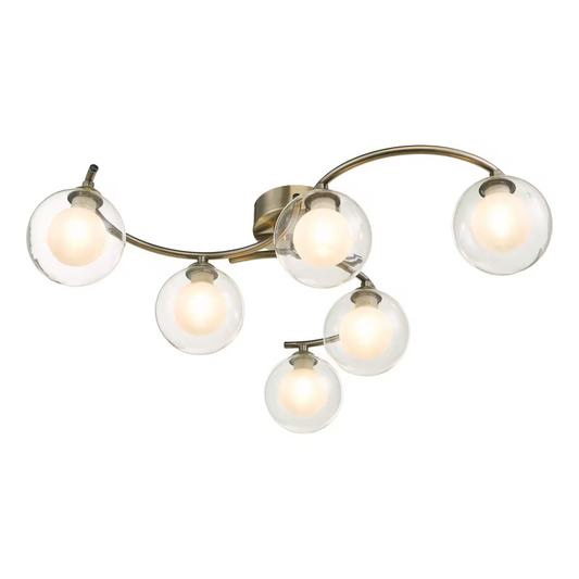 Nakita 6-Light Opal Glass Semi Flush