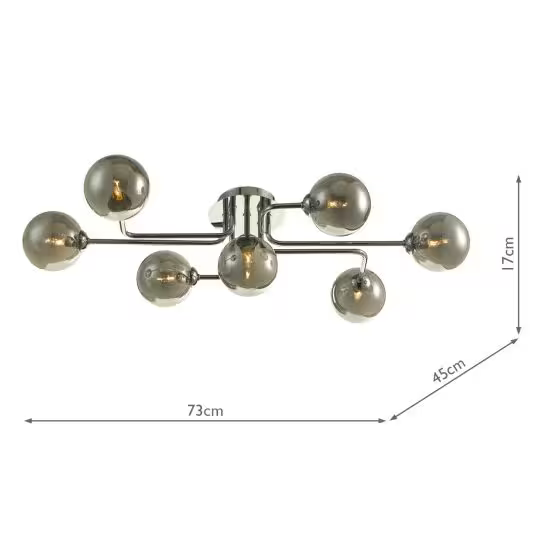 Reyna 7-Light Semi Flush