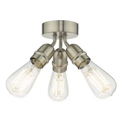 Dar Yao 3-Light Flush Ceiling Light