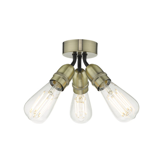 Yao 3-Light Flush Mount