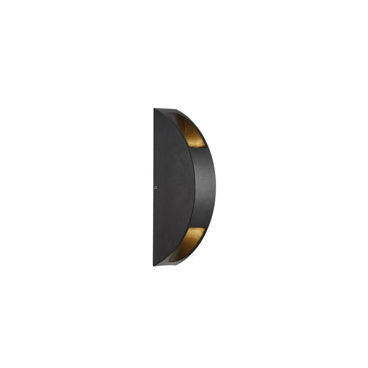 Pignia Outdoor LED Wall Light Black