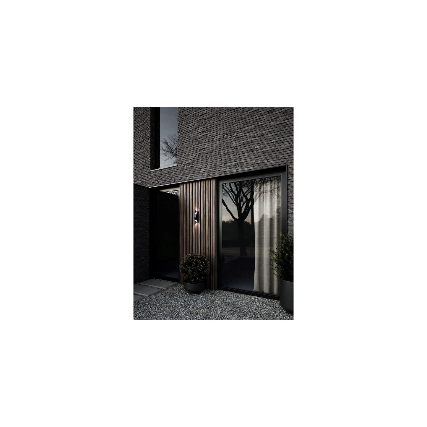 Pignia Outdoor LED Wall Light Black