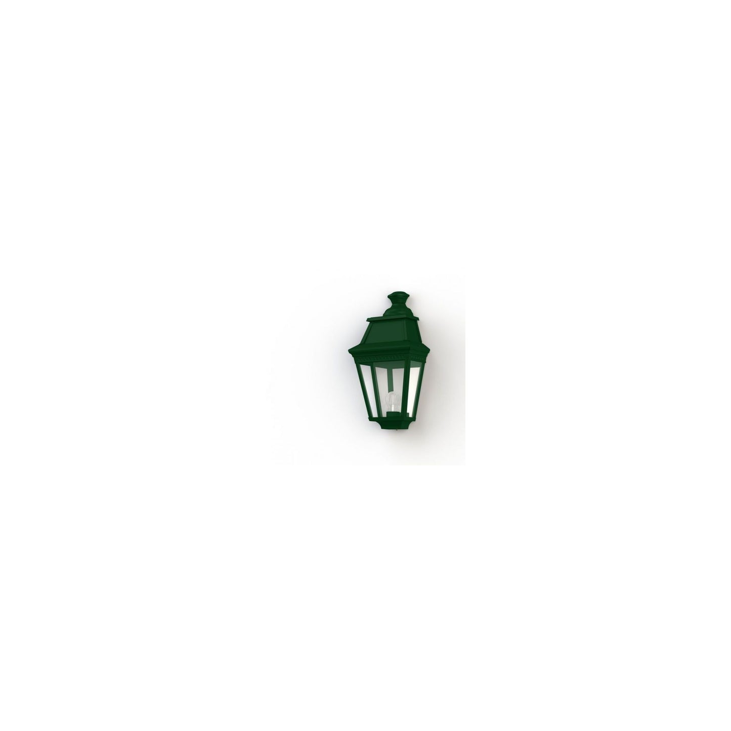 Avenue 3 Clear Glass Wall Light with Four-Sided Lantern