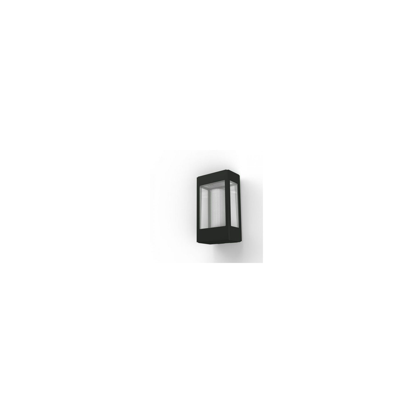Tetra Model 1 Clear Glass E27 Wall Bracket with Extruded Aluminium Profile