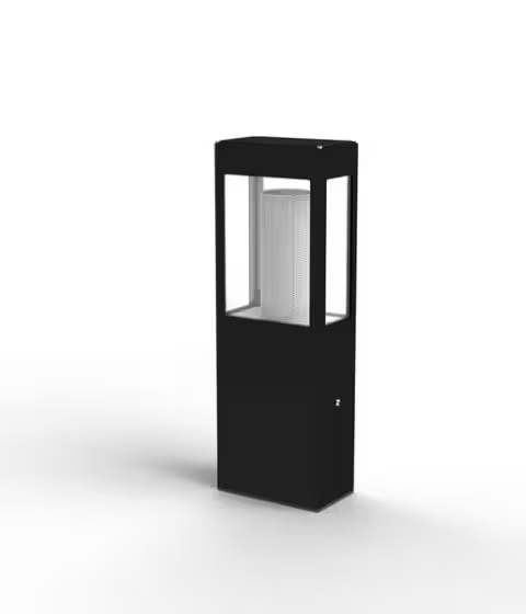Tetra Small Clear Glass E27 Bollard