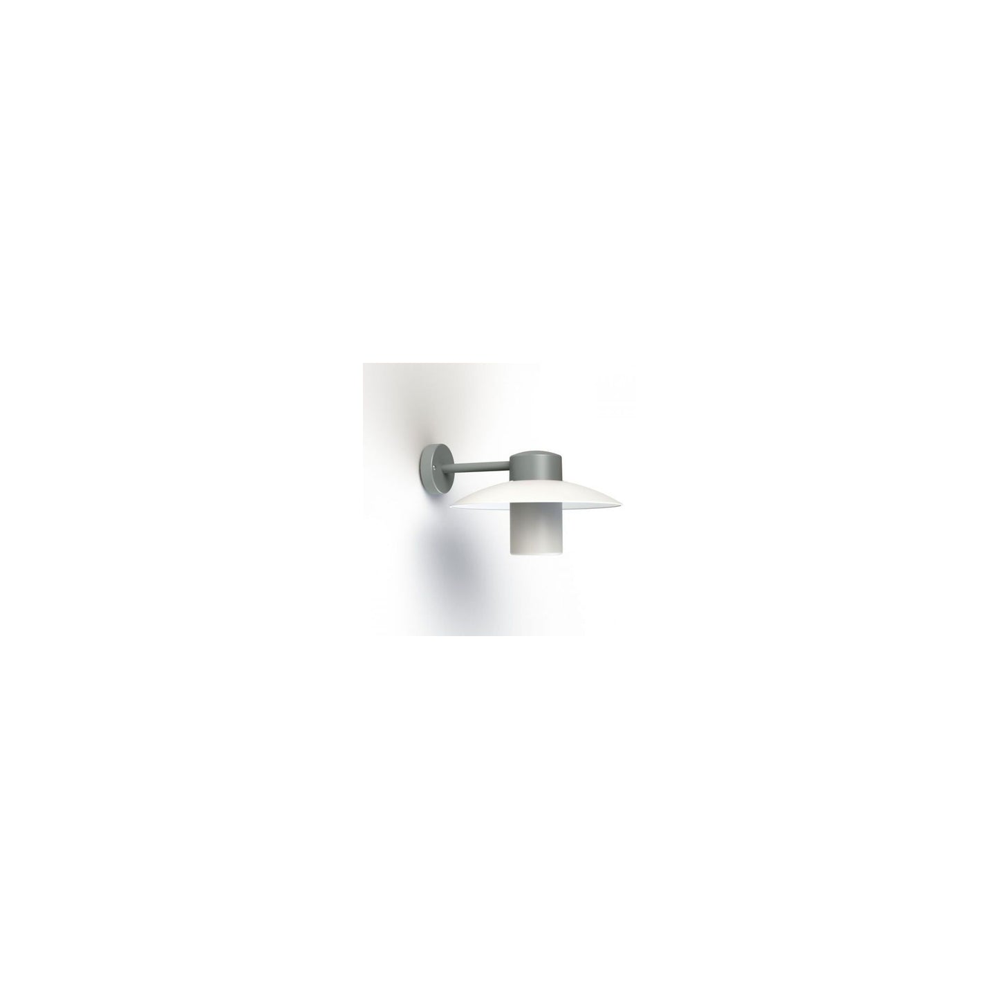 Aubanne Frosted Glass Downwards Wall Bracket with Flexible Polycarbonate Reflector