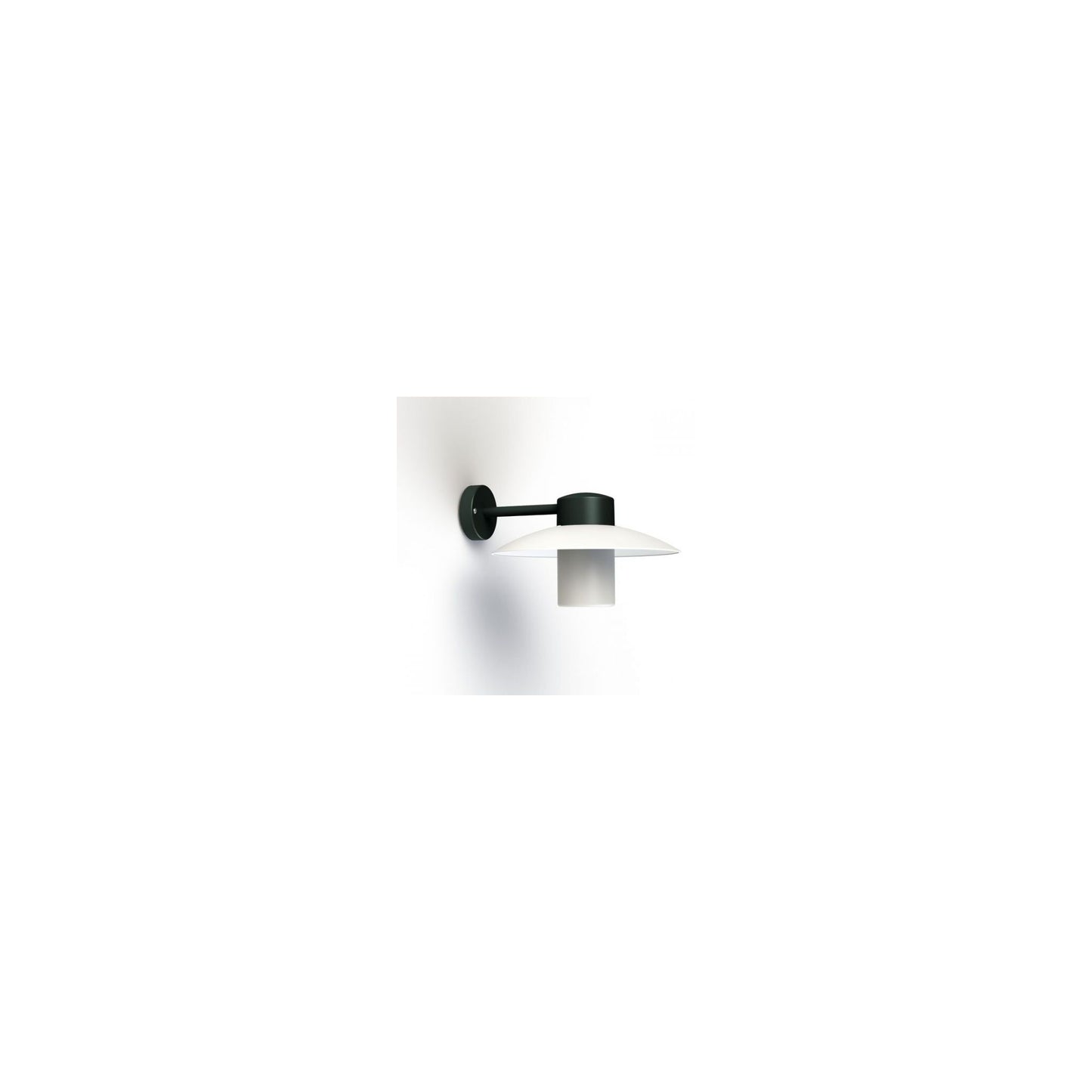 Aubanne Frosted Glass Downwards Wall Bracket with Flexible Polycarbonate Reflector