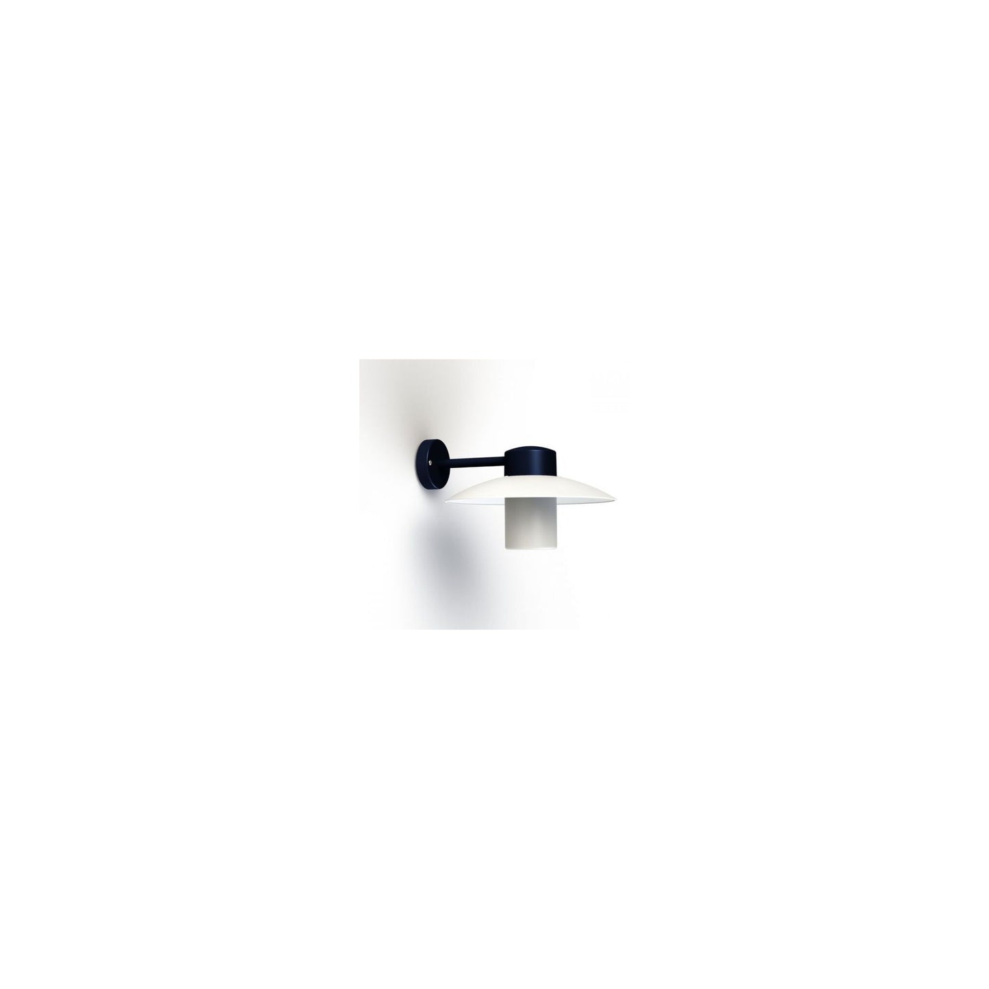 Aubanne Frosted Glass Downwards Wall Bracket with Flexible Polycarbonate Reflector