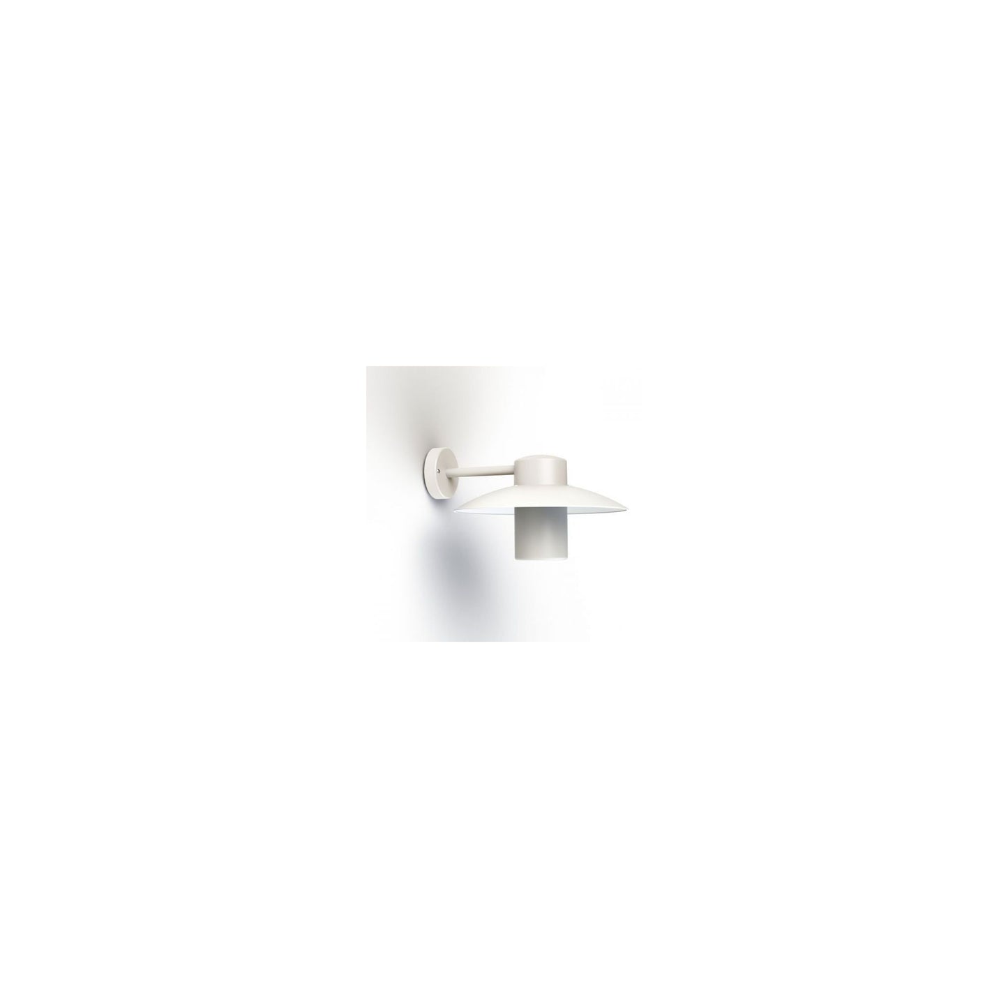 Aubanne Frosted Glass Downwards Wall Bracket with Flexible Polycarbonate Reflector