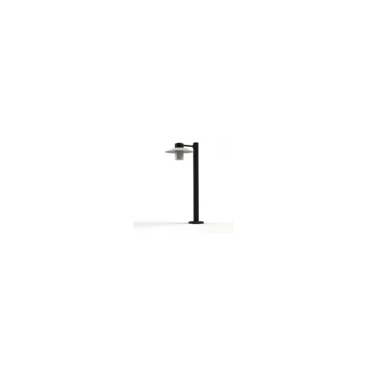 Aubanne Large Frosted Glass Bollard with Opal Polycarbonate Reflector