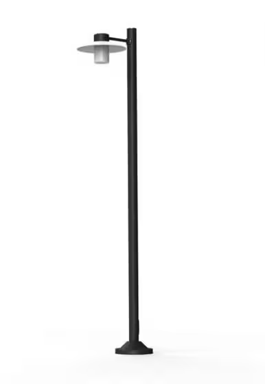 Aubanne Model 4 Frosted Glass Lamp Post