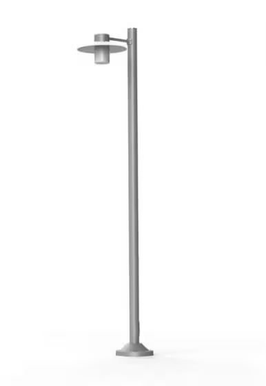 Aubanne Model 4 Frosted Glass Lamp Post