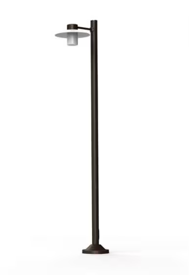 Aubanne Model 4 Frosted Glass Lamp Post