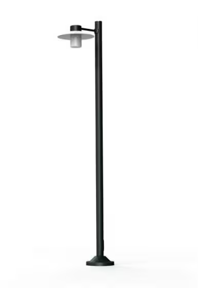 Aubanne Model 4 Frosted Glass Lamp Post