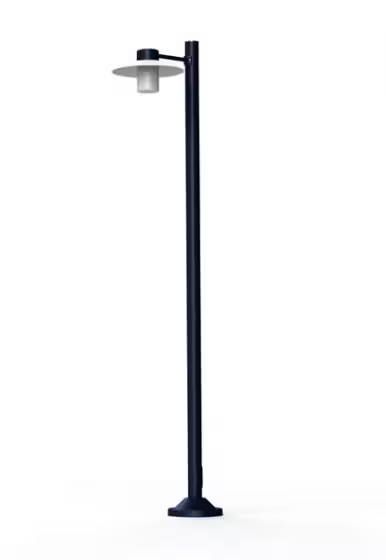 Aubanne Model 4 Frosted Glass Lamp Post