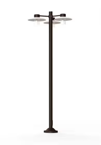 Aubanne Model 6 Frosted Glass Lamp Post