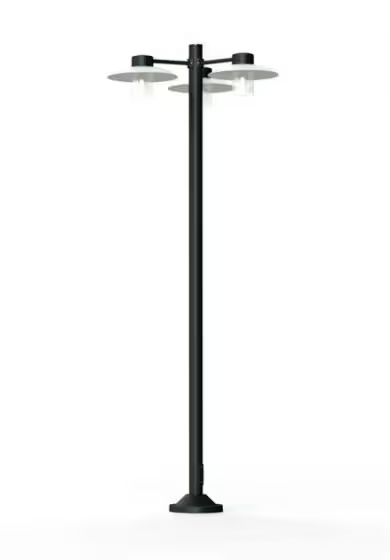 Aubanne Model 6 Frosted Glass Lamp Post