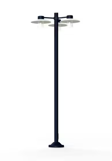 Aubanne Model 6 Frosted Glass Lamp Post