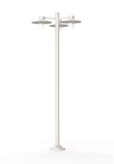 Aubanne Model 6 Frosted Glass Lamp Post